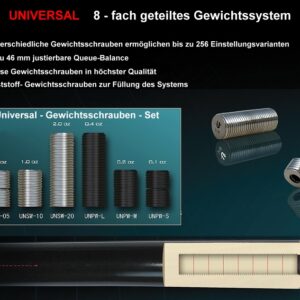 Gewichtsschrauben Universal Komplett-Set | 16-tlg.