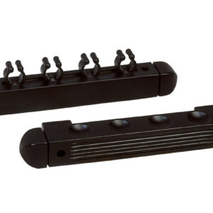 Billardqueue Wandhalter schwarz 2-tlg. für 4 Queues