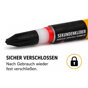 Lederkleber Sekundenkleber Set 3 Tuben je 3g.