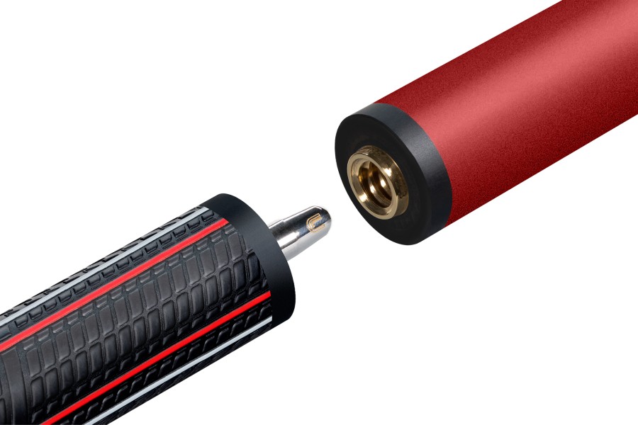 Billardqueue, Pool, Predator Air Rush Red SW, Jump, Sport Wrap, dreiteilig, Uni-Loc – Bild 5