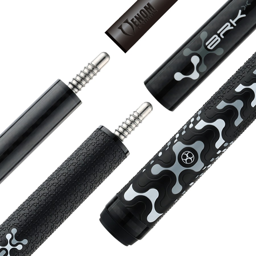 Billardqueue, Pool, Poison VX Break Jump Black/Grey, GTX Wrap, Radial