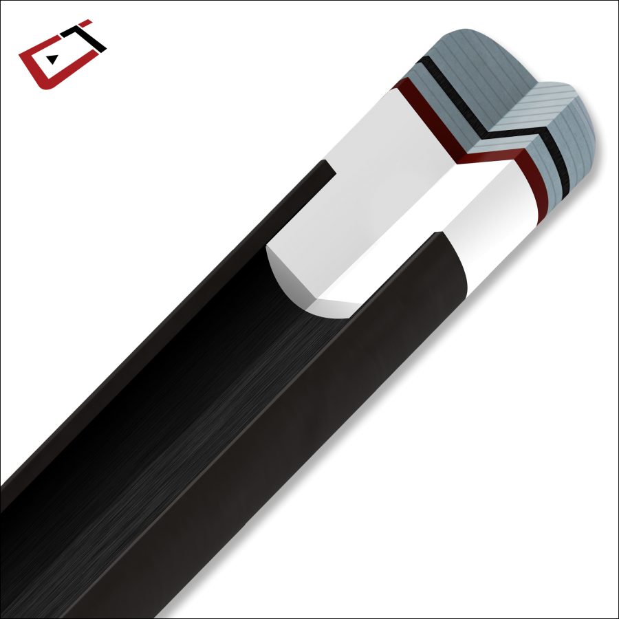 Billardqueue, Pool, Cuetec Cynergy CT-15K Carbon, rubin-rot, 3/8x14, 11.8mm – Bild 8