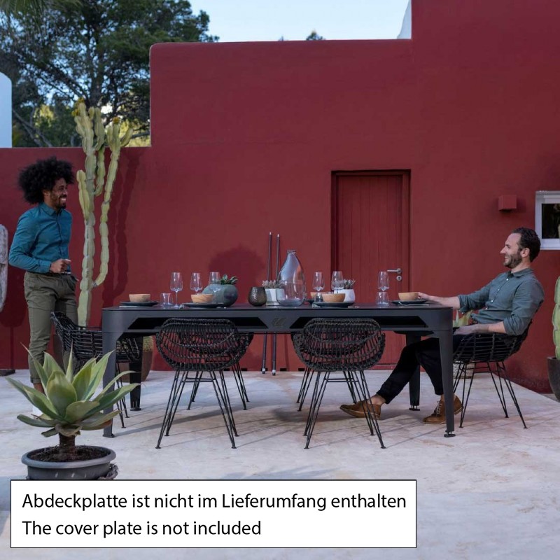 Billardtisch, Pool, Cornilleau Hyphen Outdoor, 7 ft. (Fuß), schwarz, Spielfläche: Dunkelgrau, Taschen: Weiß – Bild 2