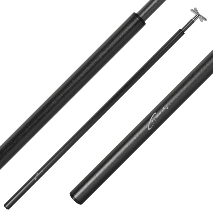 Brückenstiel inkl. 2 Aufsätze, Anthrazit, Aluminium, teleskopisch – Bild 3