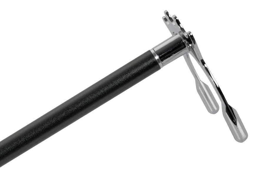 Brückenstiel inkl. 2 Aufsätze, Anthrazit, Aluminium, teleskopisch – Bild 8