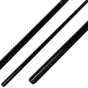 Billardqueue, Pool, RHINO Fibre, schwarz, einteilig, Klebeleder