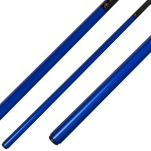 Billardqueue, Pool, RHINO Fibre, blau, einteilig, Klebeleder