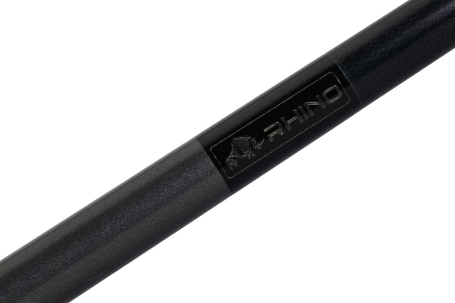 Billardqueue, Pool, RHINO Fibre, grau, einteilig, Klebeleder – Bild 3