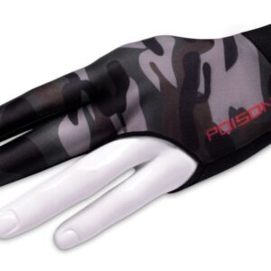 Handschuh, Poison Camo 3-Finger, schwarz-grün, für linke Hand, S&M