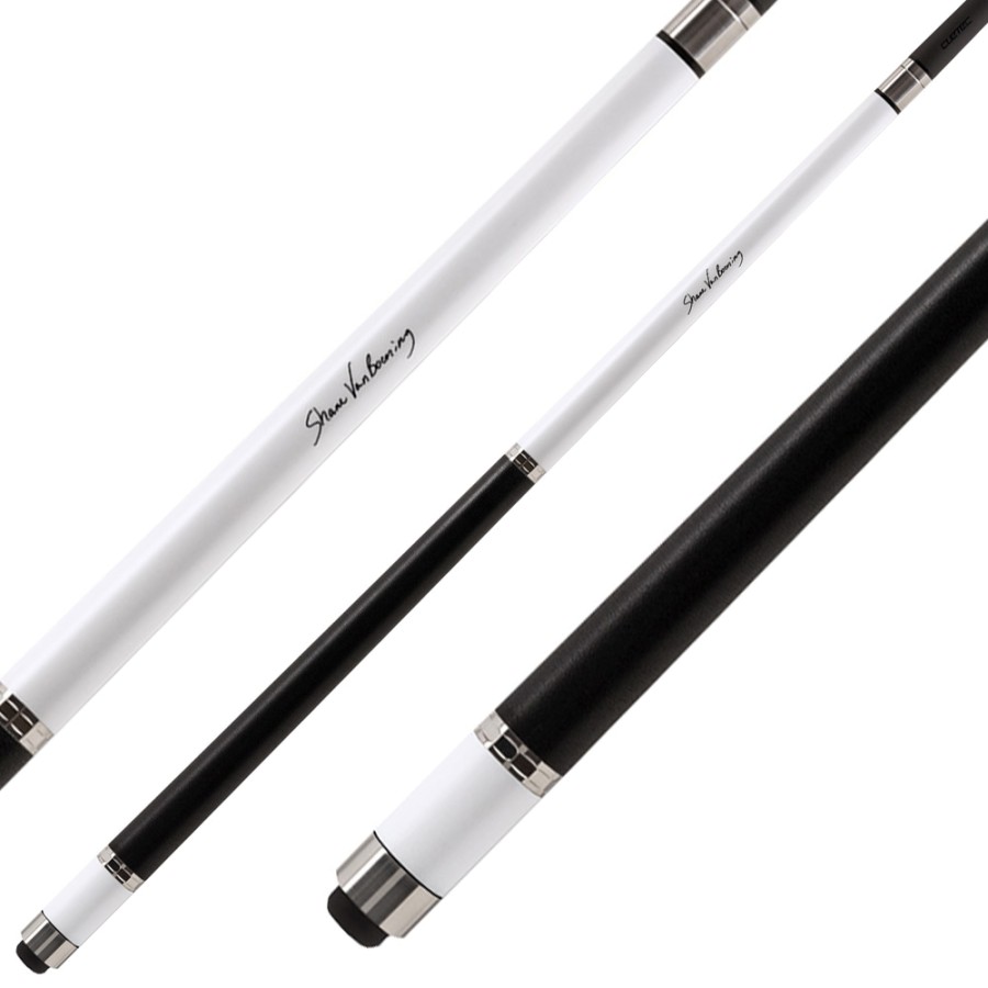 Billardqueue, Pool, Cuetec Cynergy CT-15K Carbon, glänzend-weiß, 3/8x14, 11.8mm