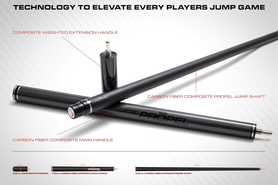 Billardqueue, Pool, Cuetec Jump Cynergy Propel, Ghost Edition, Schnellverschluss – Bild 6