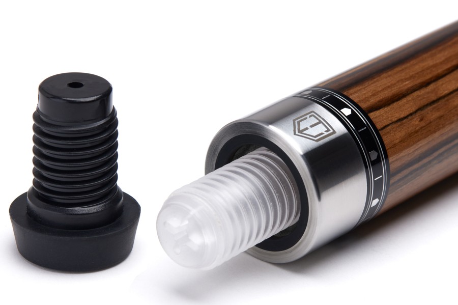 Billardqueue, Pool, Cuetec Cynergy Truewood Gen. 2, ebony II LTW, 3/8x14, 12.5mm – Bild 7