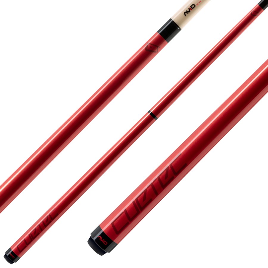 Billardqueue, Pool, Cuetec Chroma Chrimson, rot, 3/8x14, 12,75mm