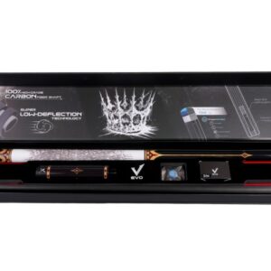 Billardqueue, Pool, EVO Crown Maxbing Edition, Royal White Leather Komplettset, 12.5mm, Radial