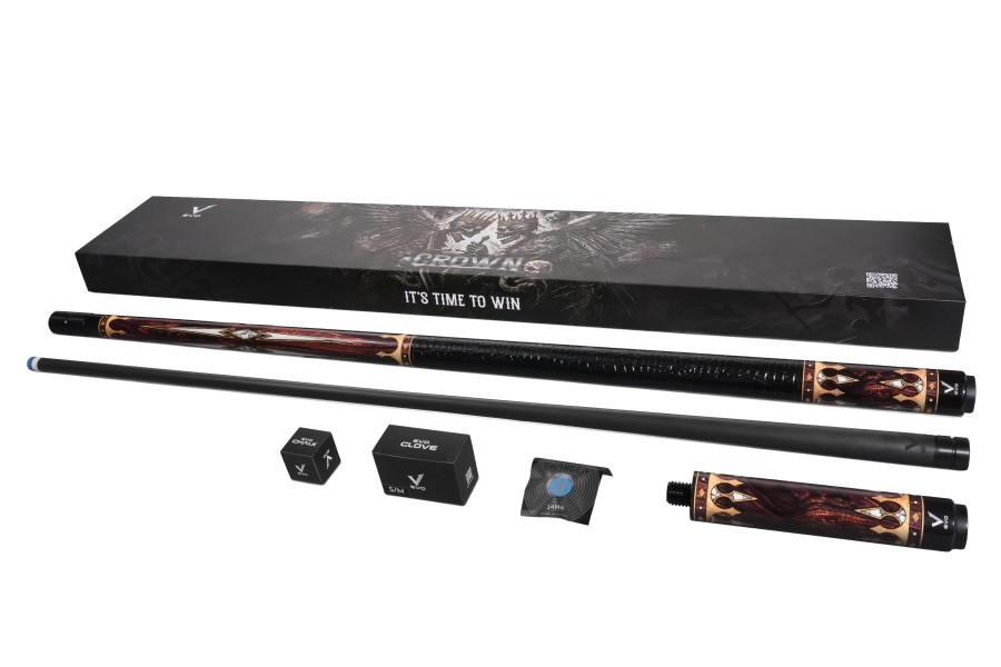 Billardqueue, Pool, EVO Crown Maxbing Edition, Ancient Oak Komplettset, 12.5mm, Radial – Bild 3