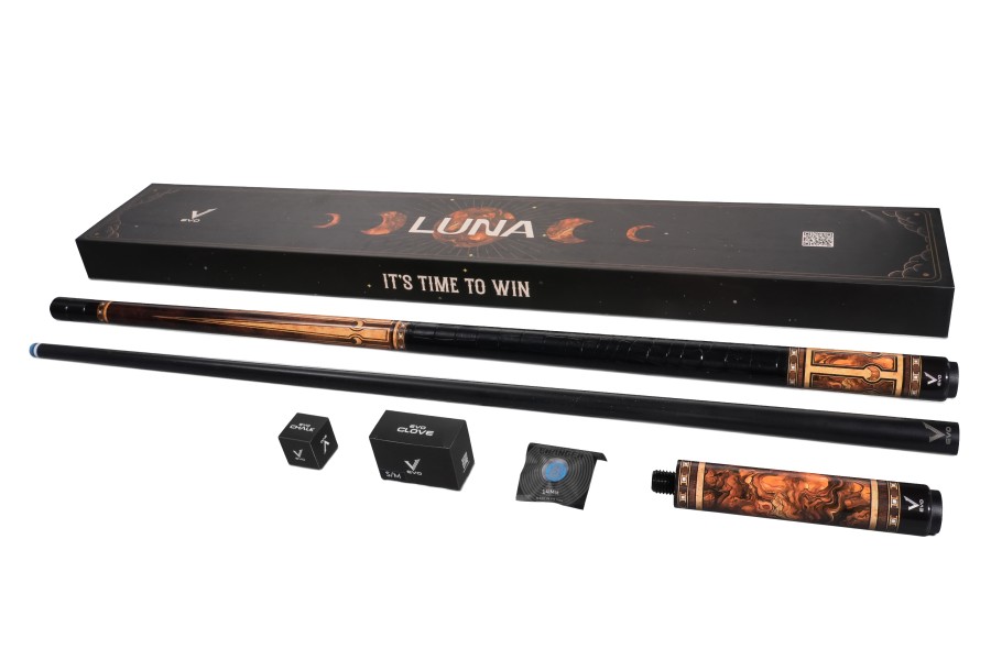 Billardqueue, Pool, EVO Luna Maxbing Edition, Golden Crest Komplettset, 12.5mm, 3/8x10 – Bild 3