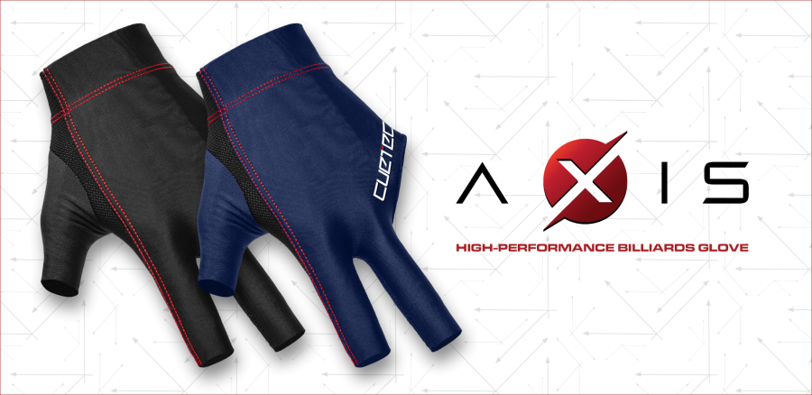 Handschuh, Cuetec Axis, 3-Finger, navy-rot, für rechte Hand, XL – Bild 6