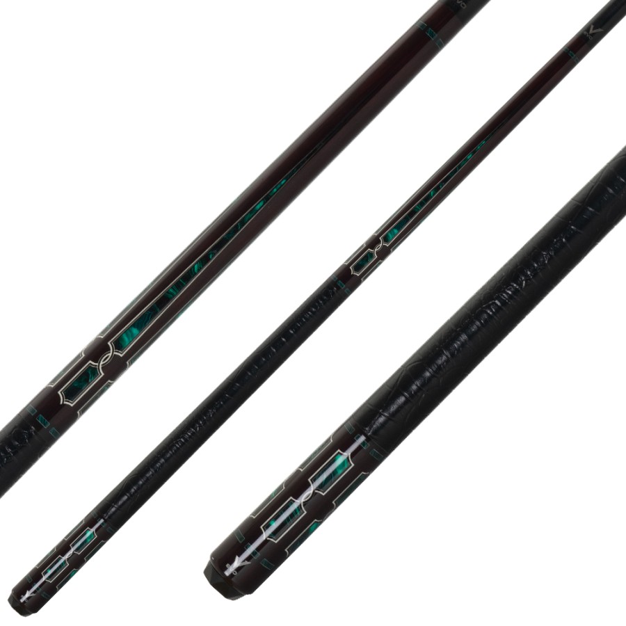 Billardqueue, Pool, EVO Luna Maxbing Edition, Malachite Eclipse Komplettset, 12.5mm, 3/8x10 – Bild 5