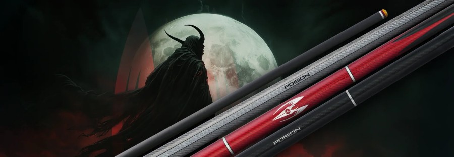 Billardqueue, Pool, Poison Maelith Black/Black, Radial, 12.4mm – Bild 6