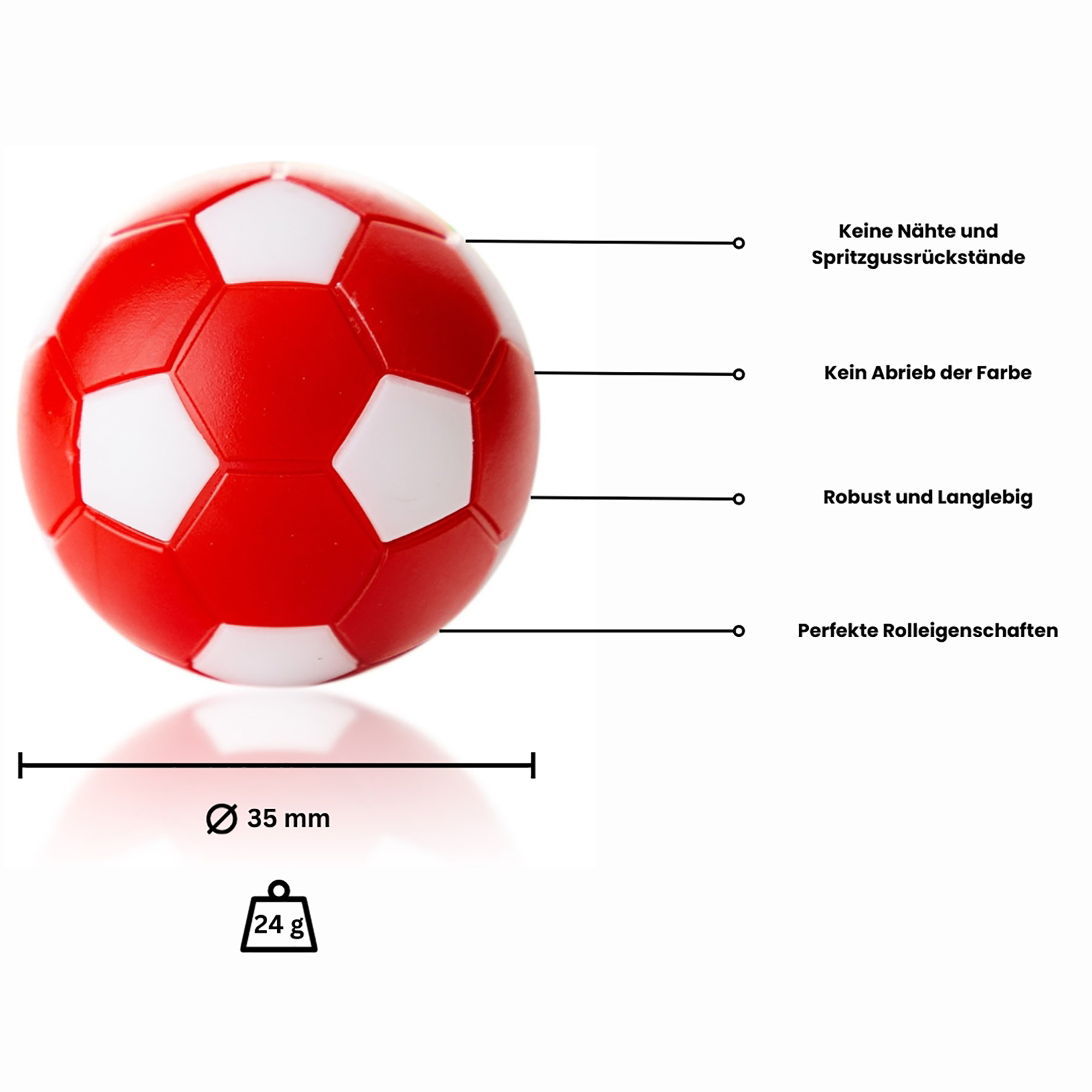 Winspeed - Kickerball 35 mm, Set (10 St.) – Bild 5