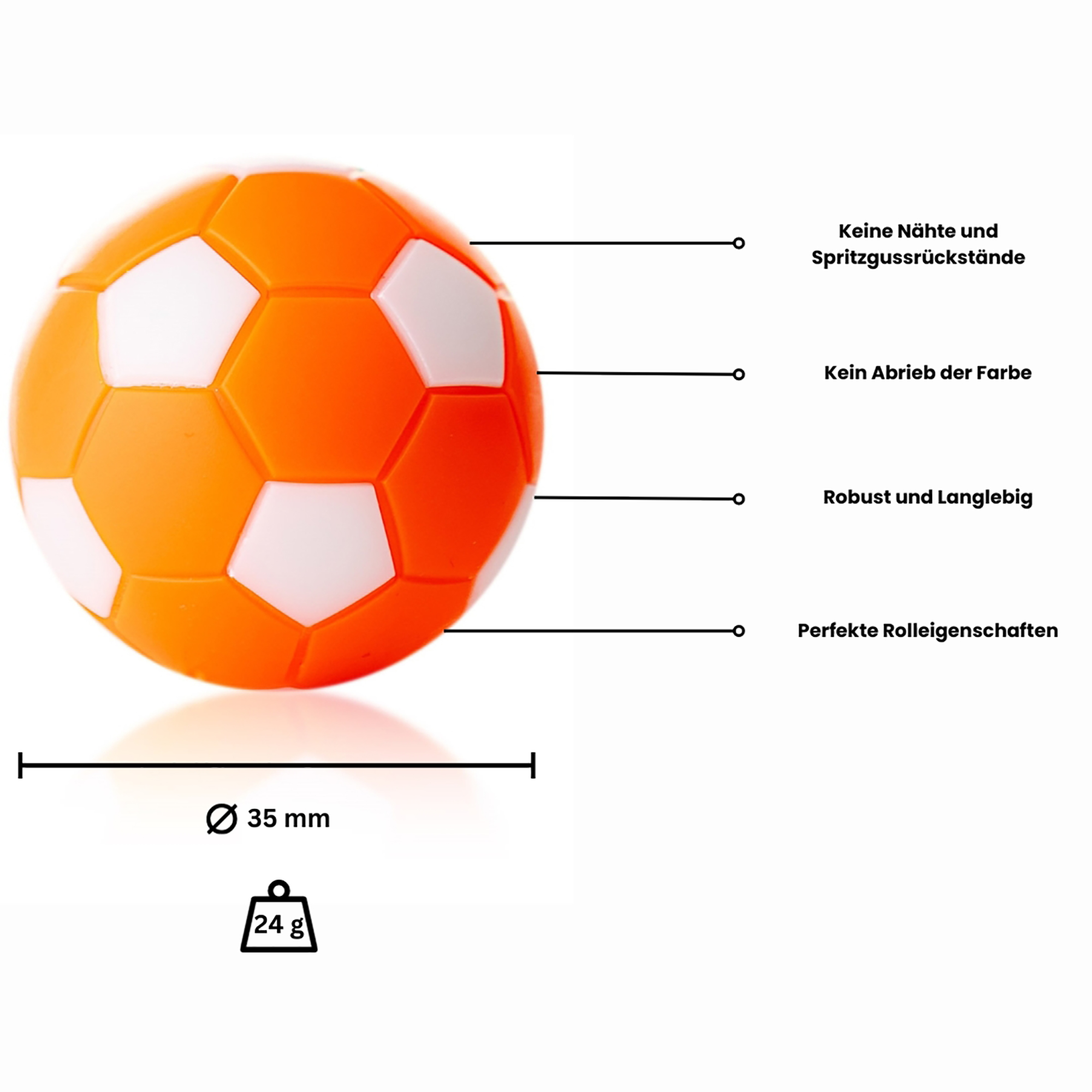Winspeed - Kickerball 35 mm, Set (10 St.) – Bild 5
