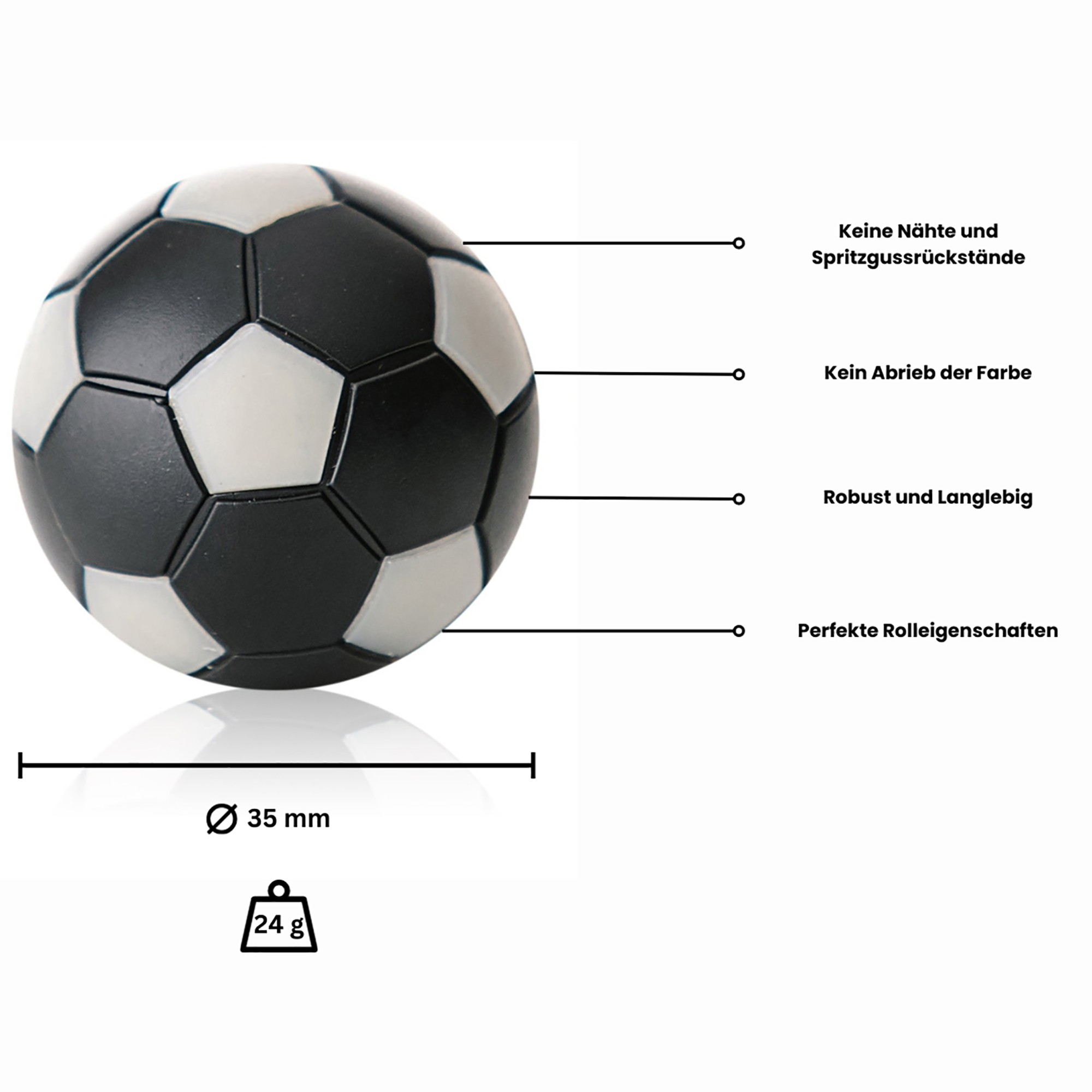Winspeed - Kickerball 35 mm, Set (5 St.) – Bild 5
