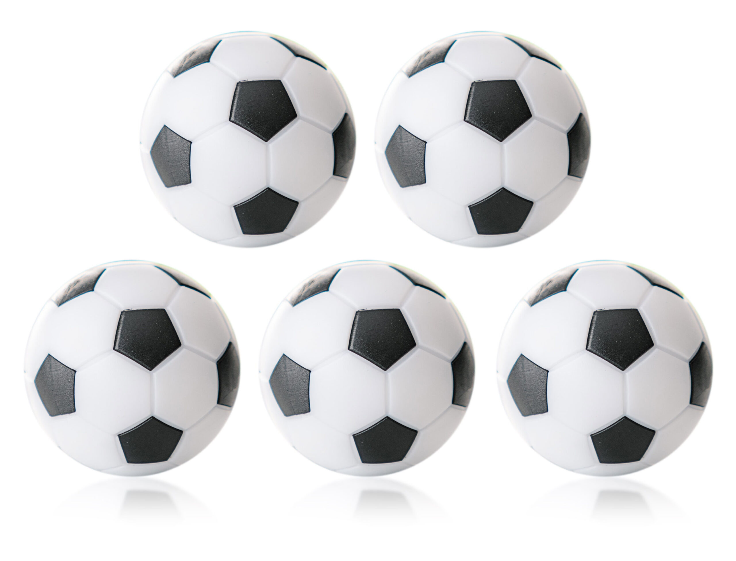 Winspeed - Kickerball 32 mm, weiß/schwarz, 17 gr. Set (5 St.)
