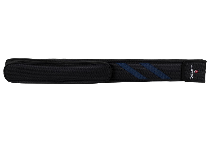 Queuetasche, Classic Stripes, schwarz-blau, 1/1, 83 cm