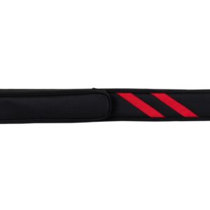 Queuetasche, Classic Stripes, schwarz-rot, 1/1, 83 cm
