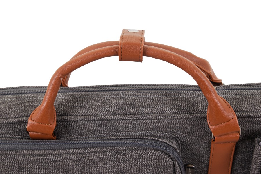 Queuetasche, Classic Challenger, grau-braun, 3/5, 85 cm – Bild 8