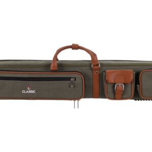 Queuetasche, Classic PocketStyle, grün-braun, 3/5, 85 cm