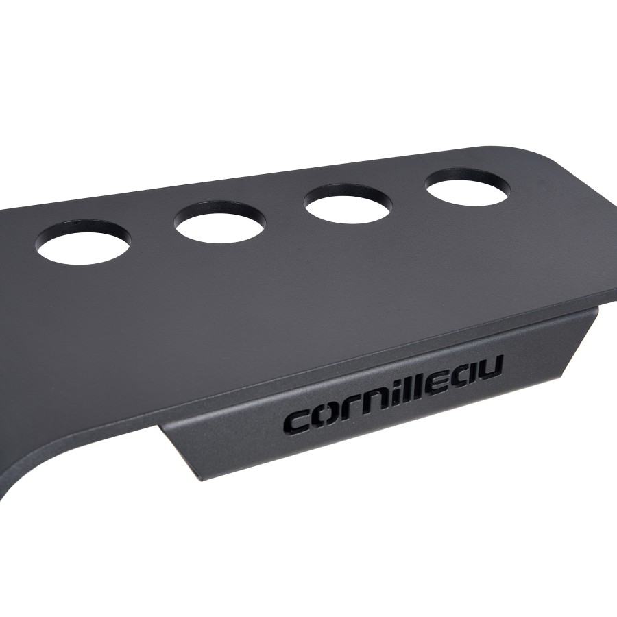 Billard Queueständer, Cornilleau, schwarz, für 4 Queues + Dreieck – Bild 3