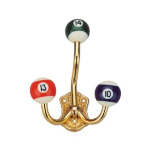 Kleiderhaken mit 3 Kugeln