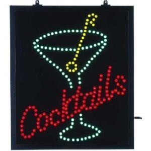LED-Schild, Cocktail