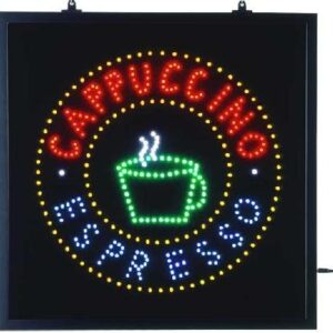 LED-Schild, Cappuccino Espresso