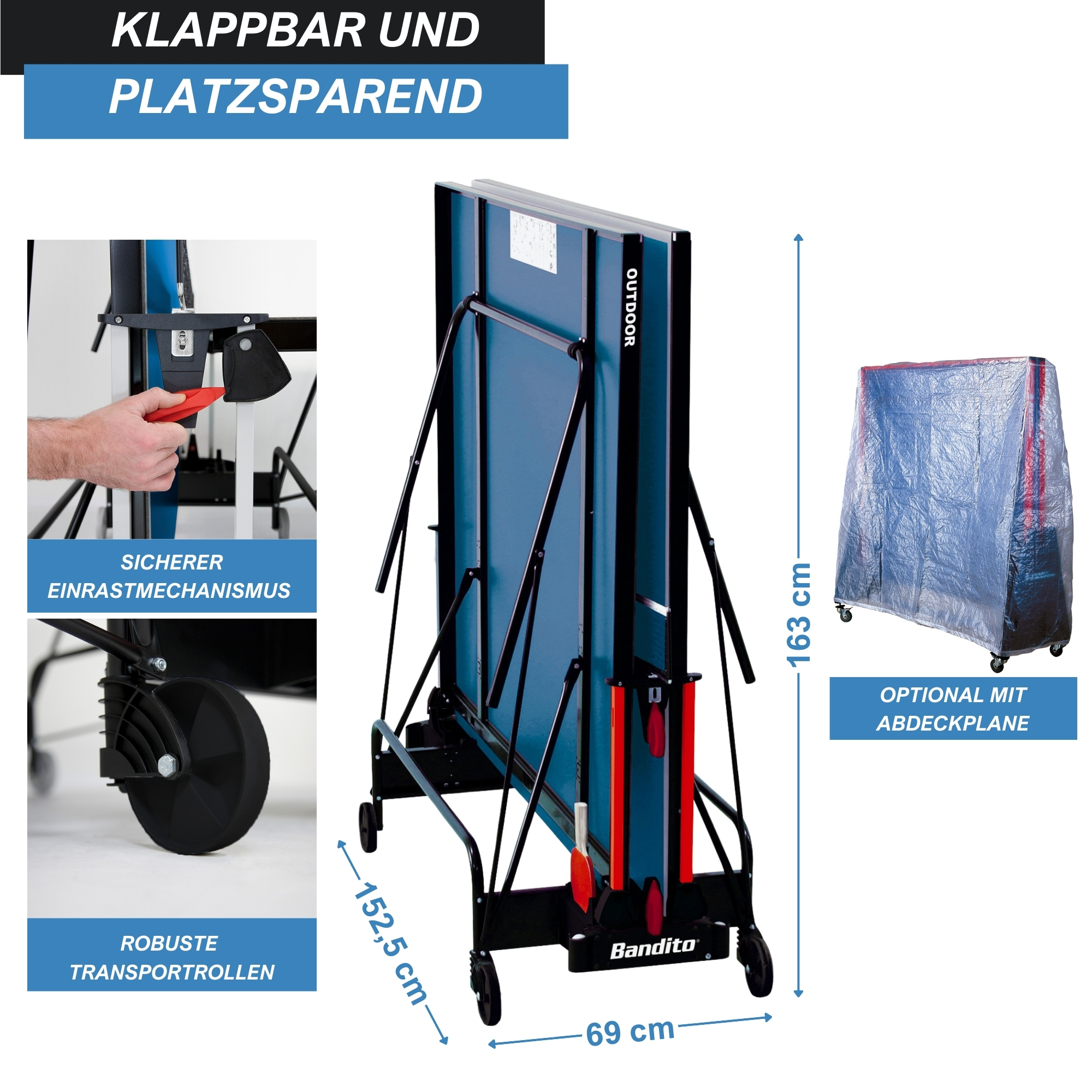 Bandito - Tischtennisplatte Outdoor – Bild 3