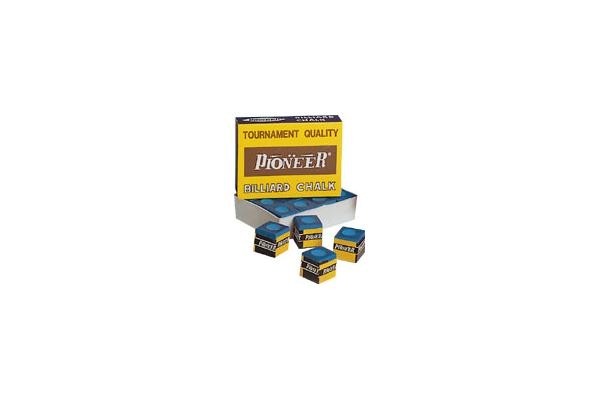 Billard-Kreide, Pioneer, blau, 12er Pack – Bild 2