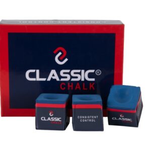 Billardkreide, Classic, blau, 12er Pack