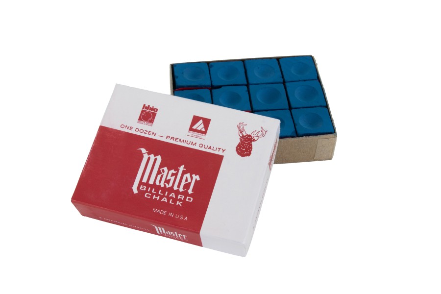 Billard-Kreide, Master, blau, 12er Pack – Bild 2