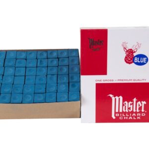 Billard-Kreide, Master, blau, 144er Pack