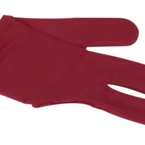 Handschuh, Dynamic Deluxe, 3-Finger, burgund/rot, beidhändig verwendbar
