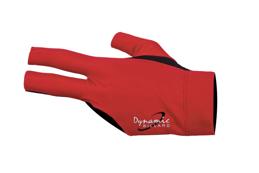 Halbfingerhandschuh, Dynamic Pro, 3-Finger, schwarz/rot, für linke Hand, S&M
