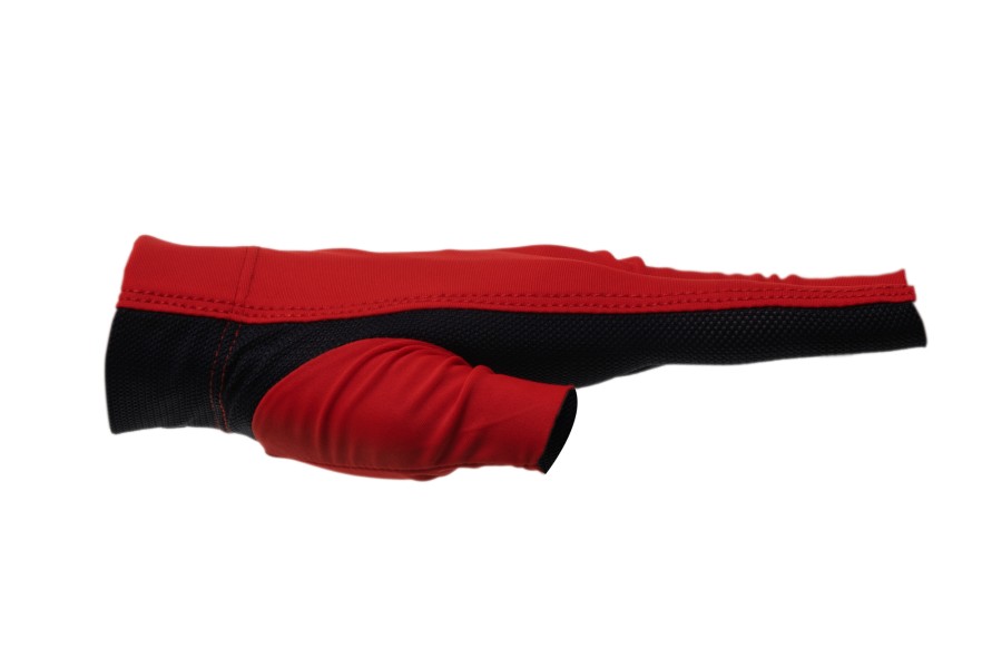 Halbfingerhandschuh, Dynamic Pro, 3-Finger, schwarz/rot, für linke Hand, S&M – Bild 3