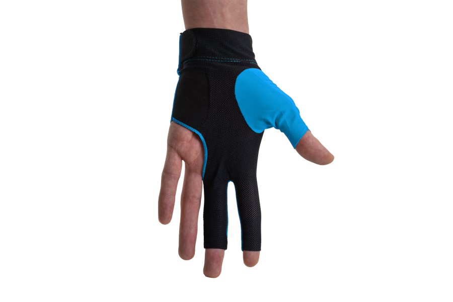 Halbfingerhandschuh, Dynamic Pro, 3-Finger, schwarz/blau, für linke Hand, L&XL – Bild 2