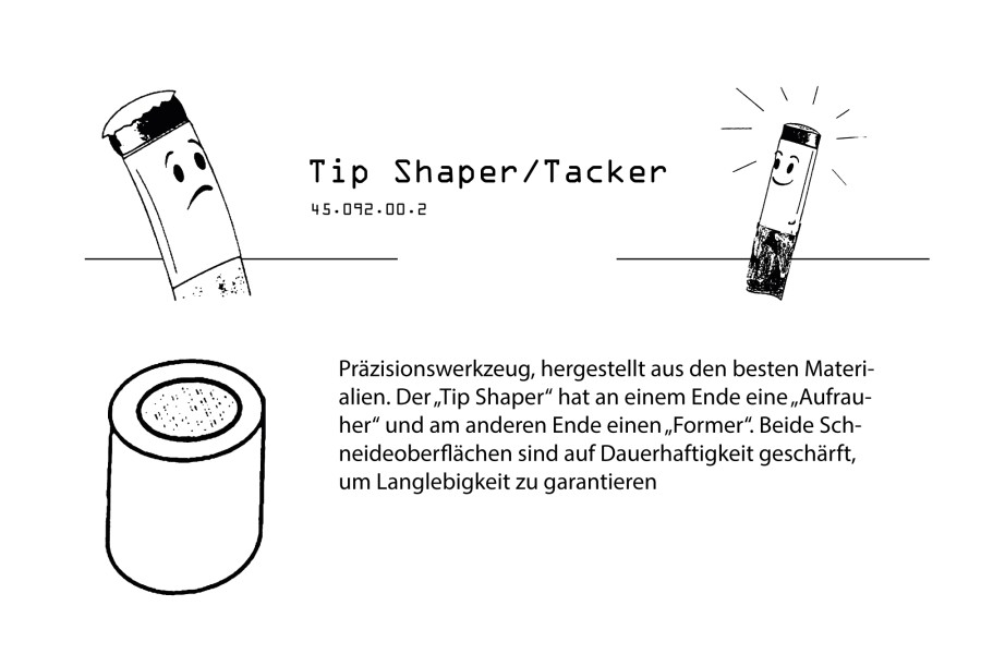 Aufrauer (Tip Tacker), schwarz – Bild 3