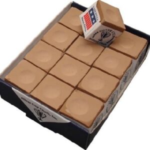Billard-Kreide, Silver Cup, taupe, 12er Pack