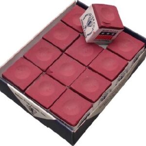 Billard-Kreide, Silver Cup, burgund, 12er Pack