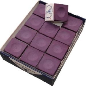 Billard-Kreide, Silver Cup, violett, 12er Pack