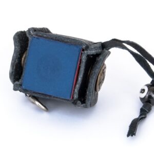 Kreidehalter, mit Schlaufe, echtes Leder