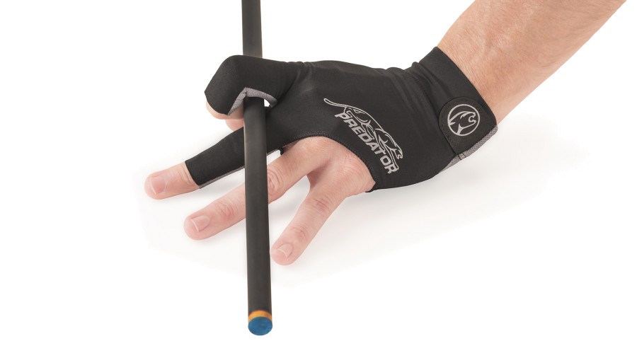 Handschuh, Predator Second Skin, 3-Finger, schwarz-grau, für linke Hand, S&M